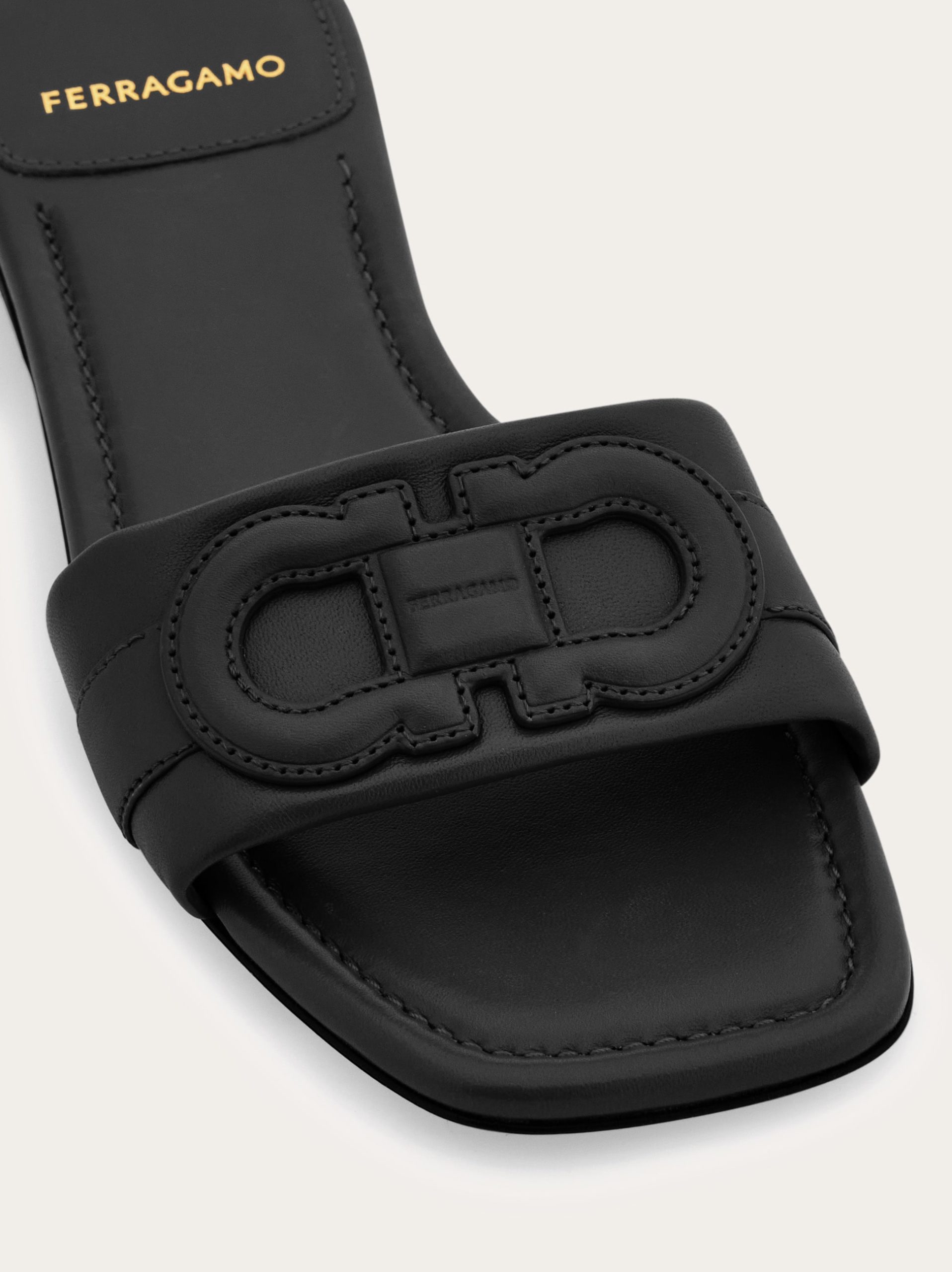 Ferragamo Flat slide with Gancini ornament - Image 4